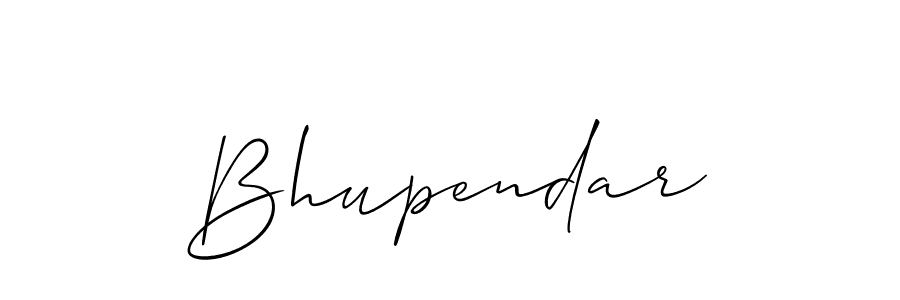 How to make Bhupendar signature? Allison_Script is a professional autograph style. Create handwritten signature for Bhupendar name. Bhupendar signature style 2 images and pictures png