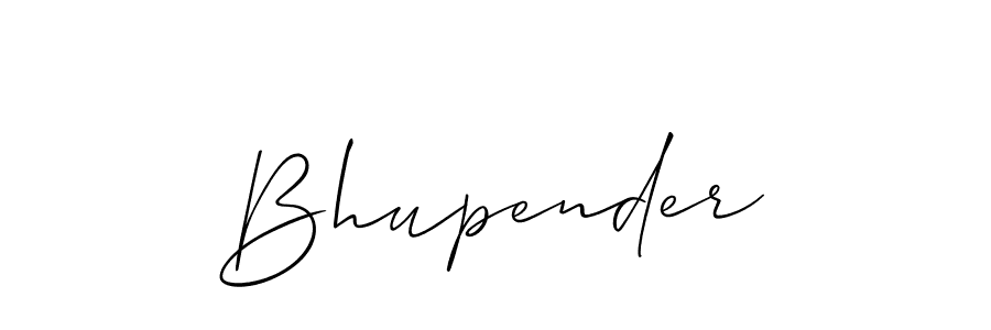 The best way (Allison_Script) to make a short signature is to pick only two or three words in your name. The name Bhupender include a total of six letters. For converting this name. Bhupender signature style 2 images and pictures png