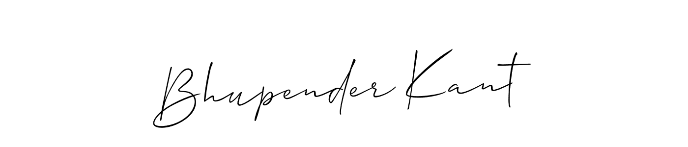 Make a beautiful signature design for name Bhupender Kant. With this signature (Allison_Script) style, you can create a handwritten signature for free. Bhupender Kant signature style 2 images and pictures png