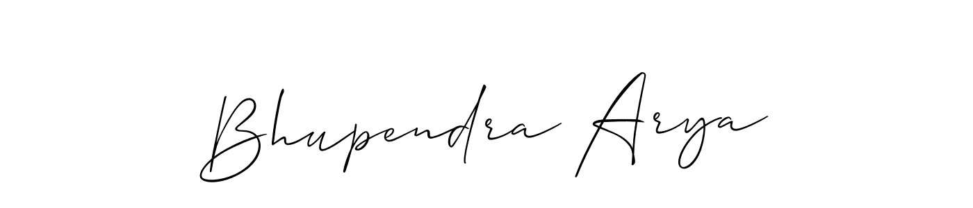Make a short Bhupendra Arya signature style. Manage your documents anywhere anytime using Allison_Script. Create and add eSignatures, submit forms, share and send files easily. Bhupendra Arya signature style 2 images and pictures png