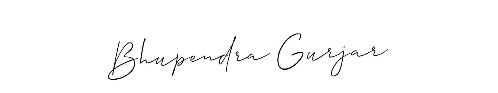 Also we have Bhupendra Gurjar name is the best signature style. Create professional handwritten signature collection using Allison_Script autograph style. Bhupendra Gurjar signature style 2 images and pictures png