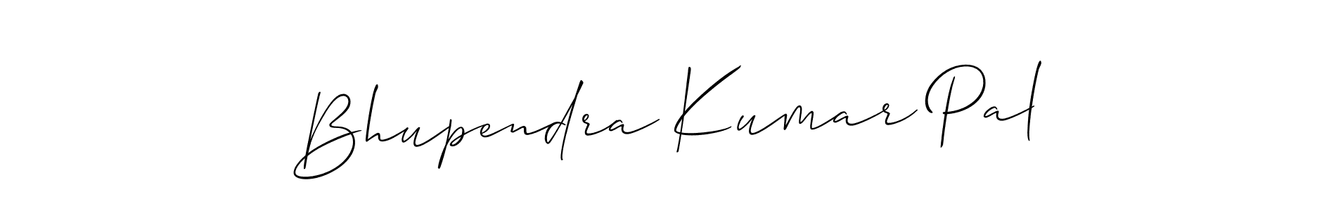 You should practise on your own different ways (Allison_Script) to write your name (Bhupendra Kumar Pal) in signature. don't let someone else do it for you. Bhupendra Kumar Pal signature style 2 images and pictures png