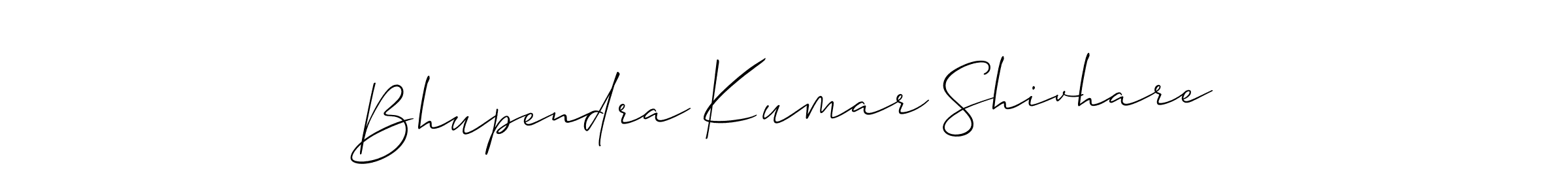 Also we have Bhupendra Kumar Shivhare name is the best signature style. Create professional handwritten signature collection using Allison_Script autograph style. Bhupendra Kumar Shivhare signature style 2 images and pictures png