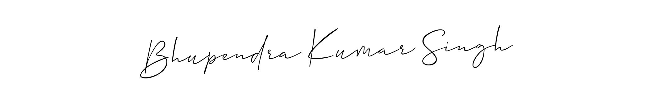 Design your own signature with our free online signature maker. With this signature software, you can create a handwritten (Allison_Script) signature for name Bhupendra Kumar Singh. Bhupendra Kumar Singh signature style 2 images and pictures png