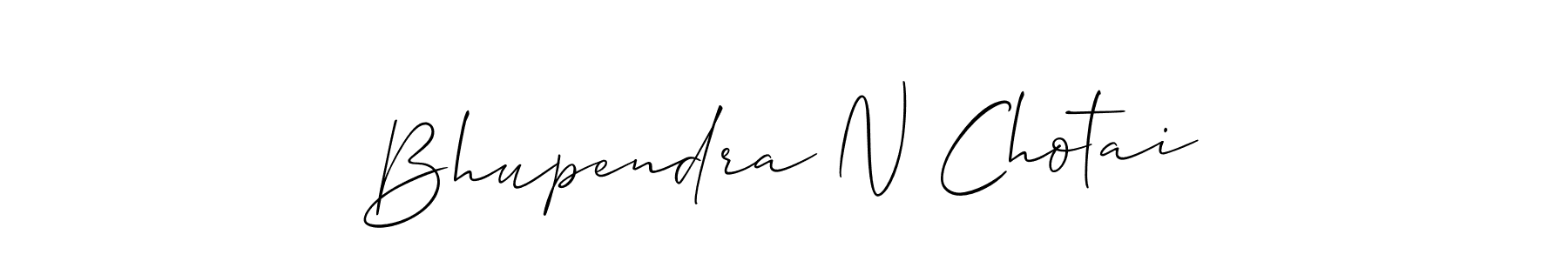 Create a beautiful signature design for name Bhupendra N Chotai. With this signature (Allison_Script) fonts, you can make a handwritten signature for free. Bhupendra N Chotai signature style 2 images and pictures png