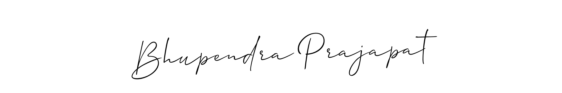 Make a beautiful signature design for name Bhupendra Prajapat. With this signature (Allison_Script) style, you can create a handwritten signature for free. Bhupendra Prajapat signature style 2 images and pictures png