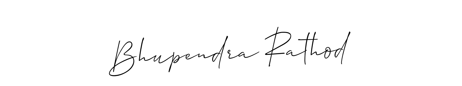 You should practise on your own different ways (Allison_Script) to write your name (Bhupendra Rathod) in signature. don't let someone else do it for you. Bhupendra Rathod signature style 2 images and pictures png