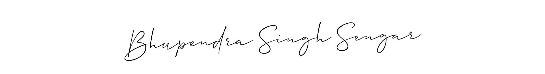 How to make Bhupendra Singh Sengar signature? Allison_Script is a professional autograph style. Create handwritten signature for Bhupendra Singh Sengar name. Bhupendra Singh Sengar signature style 2 images and pictures png