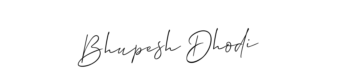 Design your own signature with our free online signature maker. With this signature software, you can create a handwritten (Allison_Script) signature for name Bhupesh Dhodi. Bhupesh Dhodi signature style 2 images and pictures png