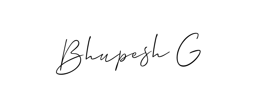 You should practise on your own different ways (Allison_Script) to write your name (Bhupesh G) in signature. don't let someone else do it for you. Bhupesh G signature style 2 images and pictures png