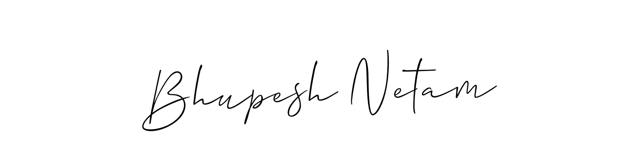 Also we have Bhupesh Netam name is the best signature style. Create professional handwritten signature collection using Allison_Script autograph style. Bhupesh Netam signature style 2 images and pictures png