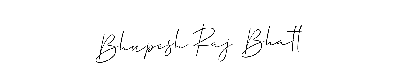 Also we have Bhupesh Raj Bhatt name is the best signature style. Create professional handwritten signature collection using Allison_Script autograph style. Bhupesh Raj Bhatt signature style 2 images and pictures png