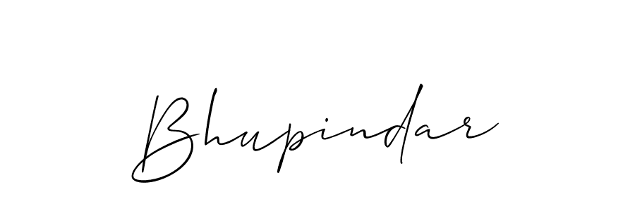 Use a signature maker to create a handwritten signature online. With this signature software, you can design (Allison_Script) your own signature for name Bhupindar. Bhupindar signature style 2 images and pictures png