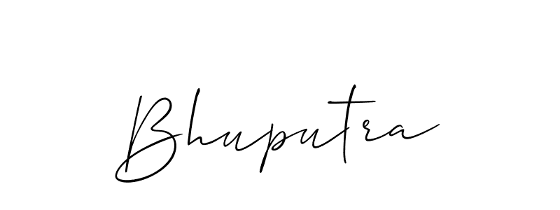 How to make Bhuputra name signature. Use Allison_Script style for creating short signs online. This is the latest handwritten sign. Bhuputra signature style 2 images and pictures png