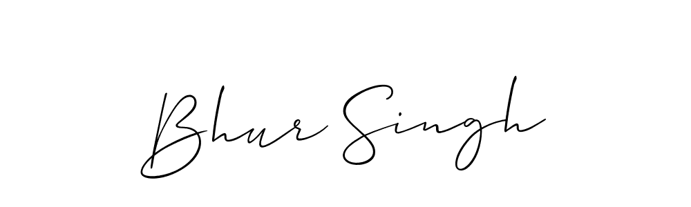 Create a beautiful signature design for name Bhur Singh. With this signature (Allison_Script) fonts, you can make a handwritten signature for free. Bhur Singh signature style 2 images and pictures png