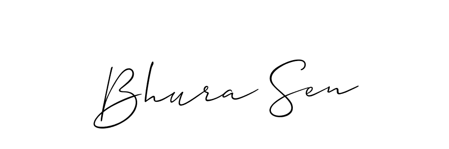 How to make Bhura Sen name signature. Use Allison_Script style for creating short signs online. This is the latest handwritten sign. Bhura Sen signature style 2 images and pictures png