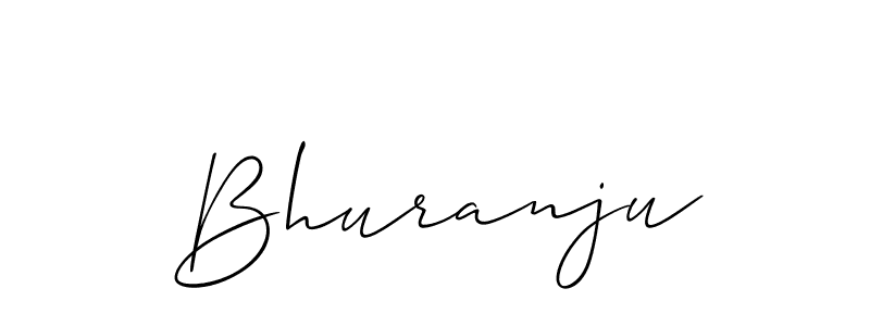 How to make Bhuranju signature? Allison_Script is a professional autograph style. Create handwritten signature for Bhuranju name. Bhuranju signature style 2 images and pictures png