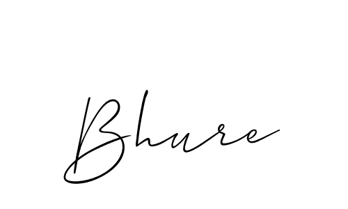 if you are searching for the best signature style for your name Bhure. so please give up your signature search. here we have designed multiple signature styles  using Allison_Script. Bhure signature style 2 images and pictures png