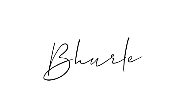 How to make Bhurle signature? Allison_Script is a professional autograph style. Create handwritten signature for Bhurle name. Bhurle signature style 2 images and pictures png