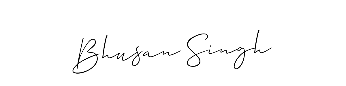 How to make Bhusan Singh name signature. Use Allison_Script style for creating short signs online. This is the latest handwritten sign. Bhusan Singh signature style 2 images and pictures png