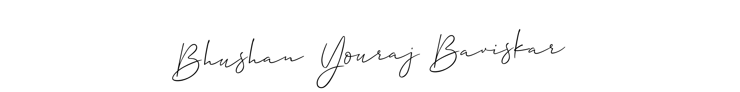 Similarly Allison_Script is the best handwritten signature design. Signature creator online .You can use it as an online autograph creator for name Bhushan  Youraj Baviskar. Bhushan  Youraj Baviskar signature style 2 images and pictures png