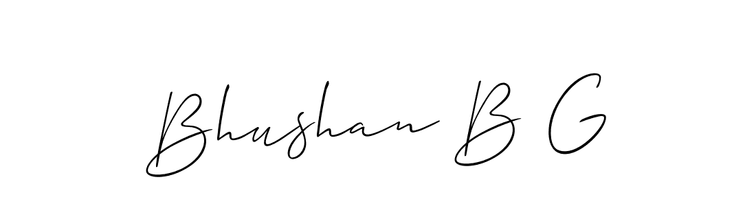 Once you've used our free online signature maker to create your best signature Allison_Script style, it's time to enjoy all of the benefits that Bhushan B G name signing documents. Bhushan B G signature style 2 images and pictures png