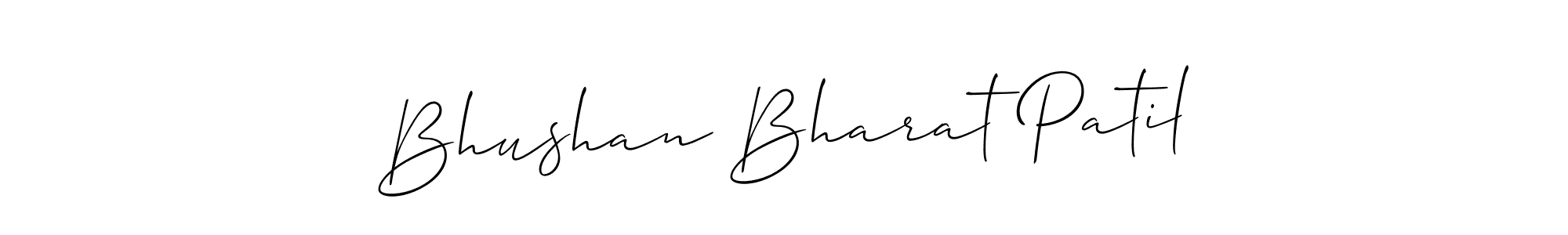 This is the best signature style for the Bhushan Bharat Patil name. Also you like these signature font (Allison_Script). Mix name signature. Bhushan Bharat Patil signature style 2 images and pictures png