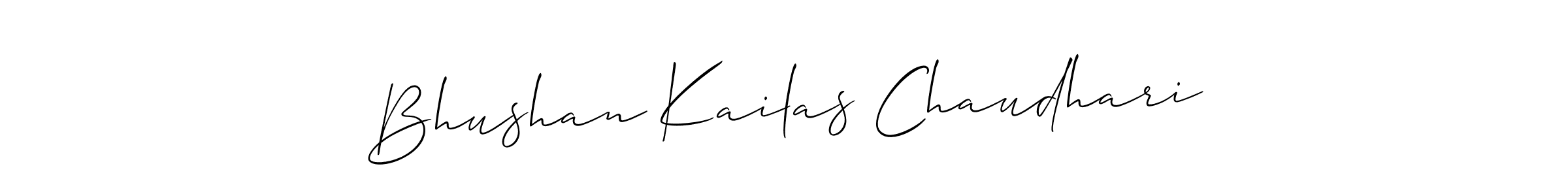 Design your own signature with our free online signature maker. With this signature software, you can create a handwritten (Allison_Script) signature for name Bhushan Kailas Chaudhari. Bhushan Kailas Chaudhari signature style 2 images and pictures png