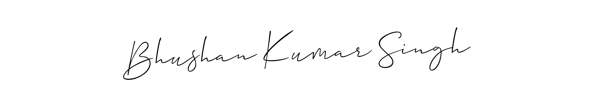 You should practise on your own different ways (Allison_Script) to write your name (Bhushan Kumar Singh) in signature. don't let someone else do it for you. Bhushan Kumar Singh signature style 2 images and pictures png