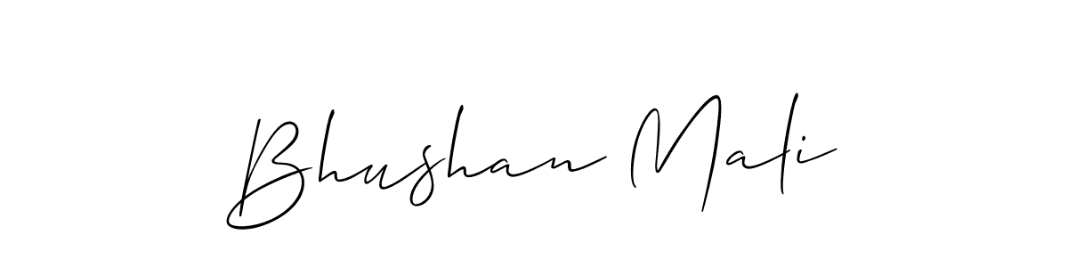 Also You can easily find your signature by using the search form. We will create Bhushan Mali name handwritten signature images for you free of cost using Allison_Script sign style. Bhushan Mali signature style 2 images and pictures png