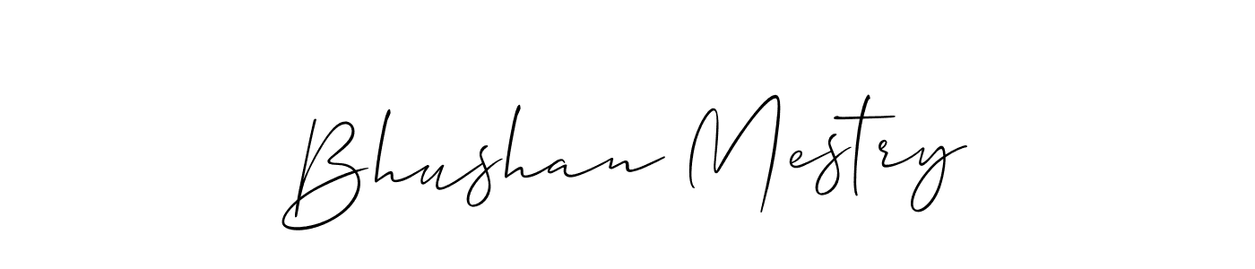 How to Draw Bhushan Mestry signature style? Allison_Script is a latest design signature styles for name Bhushan Mestry. Bhushan Mestry signature style 2 images and pictures png