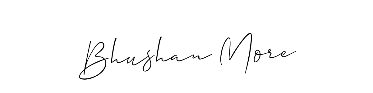 Also You can easily find your signature by using the search form. We will create Bhushan More name handwritten signature images for you free of cost using Allison_Script sign style. Bhushan More signature style 2 images and pictures png