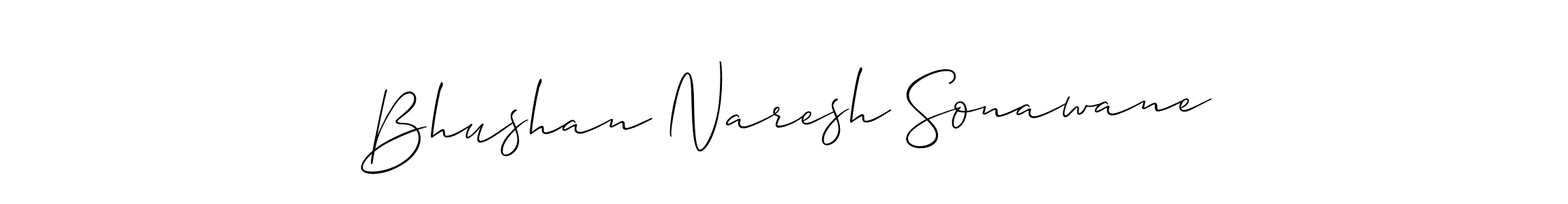 Design your own signature with our free online signature maker. With this signature software, you can create a handwritten (Allison_Script) signature for name Bhushan Naresh Sonawane. Bhushan Naresh Sonawane signature style 2 images and pictures png