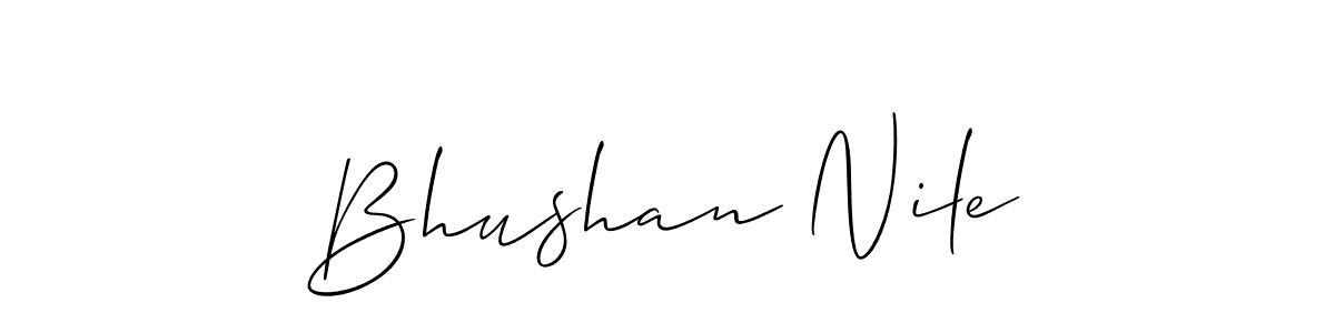 Also we have Bhushan Nile name is the best signature style. Create professional handwritten signature collection using Allison_Script autograph style. Bhushan Nile signature style 2 images and pictures png