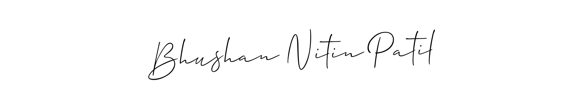 Use a signature maker to create a handwritten signature online. With this signature software, you can design (Allison_Script) your own signature for name Bhushan Nitin Patil. Bhushan Nitin Patil signature style 2 images and pictures png