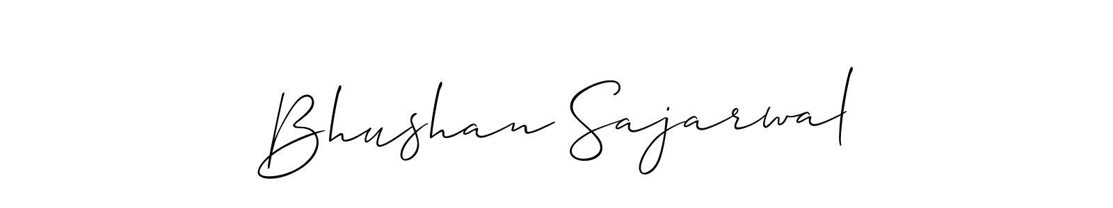 Also we have Bhushan Sajarwal name is the best signature style. Create professional handwritten signature collection using Allison_Script autograph style. Bhushan Sajarwal signature style 2 images and pictures png