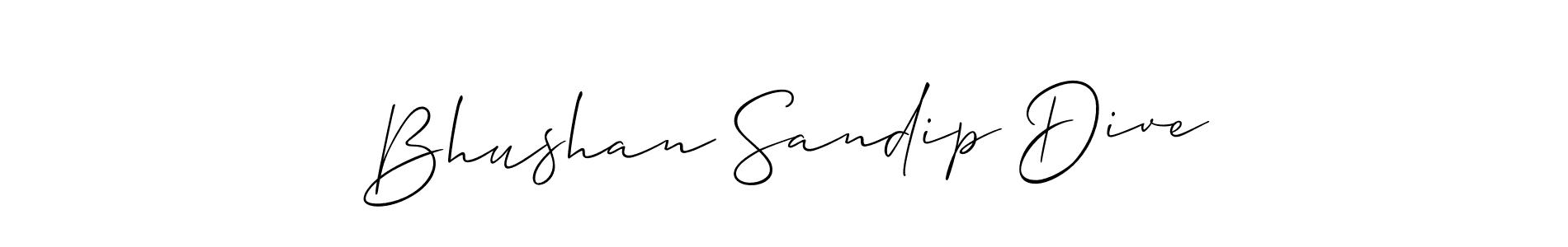 How to make Bhushan Sandip Dive signature? Allison_Script is a professional autograph style. Create handwritten signature for Bhushan Sandip Dive name. Bhushan Sandip Dive signature style 2 images and pictures png