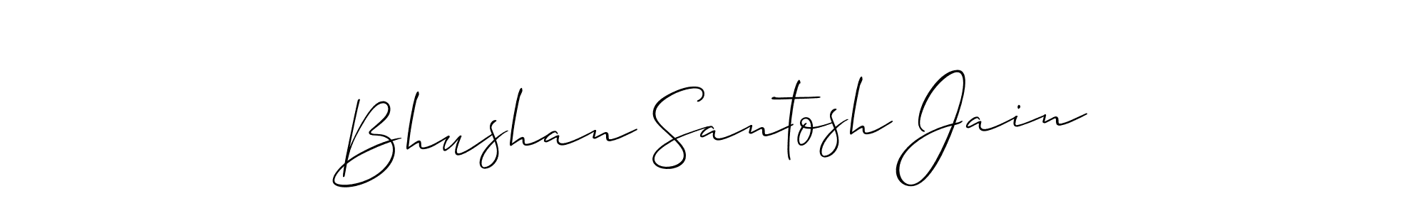 It looks lik you need a new signature style for name Bhushan Santosh Jain. Design unique handwritten (Allison_Script) signature with our free signature maker in just a few clicks. Bhushan Santosh Jain signature style 2 images and pictures png