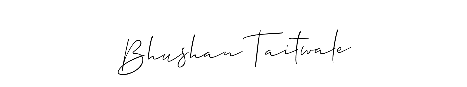 if you are searching for the best signature style for your name Bhushan Taitwale. so please give up your signature search. here we have designed multiple signature styles  using Allison_Script. Bhushan Taitwale signature style 2 images and pictures png