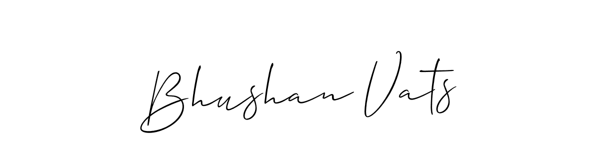 Make a short Bhushan Vats signature style. Manage your documents anywhere anytime using Allison_Script. Create and add eSignatures, submit forms, share and send files easily. Bhushan Vats signature style 2 images and pictures png