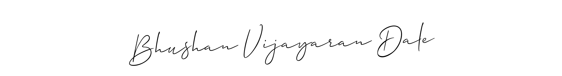 Use a signature maker to create a handwritten signature online. With this signature software, you can design (Allison_Script) your own signature for name Bhushan Vijayaran Dale. Bhushan Vijayaran Dale signature style 2 images and pictures png