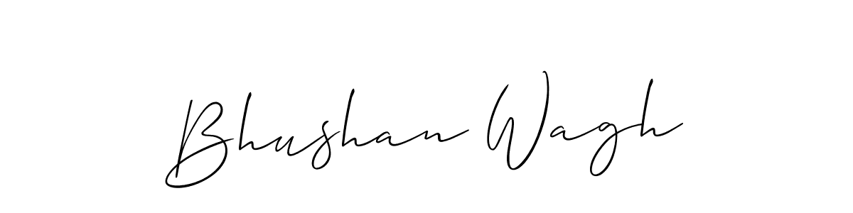 Create a beautiful signature design for name Bhushan Wagh. With this signature (Allison_Script) fonts, you can make a handwritten signature for free. Bhushan Wagh signature style 2 images and pictures png