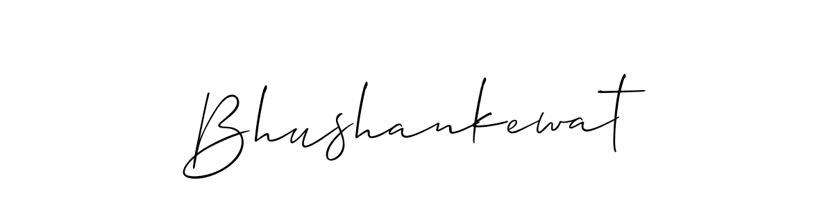 How to make Bhushankewat signature? Allison_Script is a professional autograph style. Create handwritten signature for Bhushankewat name. Bhushankewat signature style 2 images and pictures png