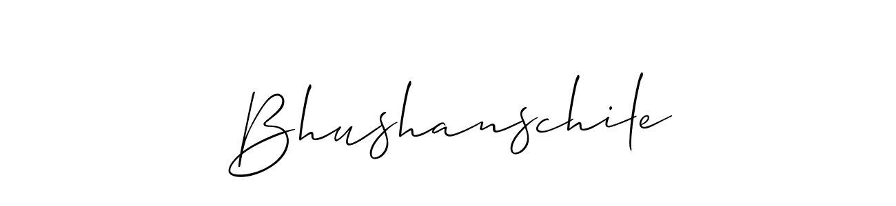 Allison_Script is a professional signature style that is perfect for those who want to add a touch of class to their signature. It is also a great choice for those who want to make their signature more unique. Get Bhushanschile name to fancy signature for free. Bhushanschile signature style 2 images and pictures png