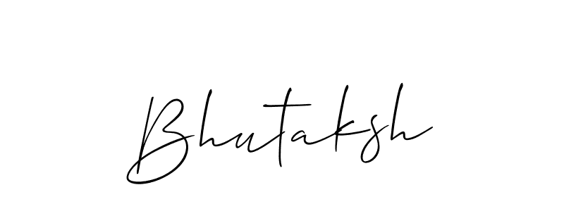 It looks lik you need a new signature style for name Bhutaksh. Design unique handwritten (Allison_Script) signature with our free signature maker in just a few clicks. Bhutaksh signature style 2 images and pictures png