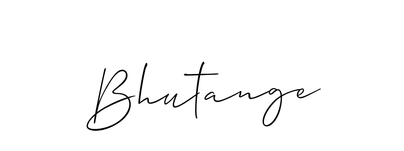 You should practise on your own different ways (Allison_Script) to write your name (Bhutange) in signature. don't let someone else do it for you. Bhutange signature style 2 images and pictures png