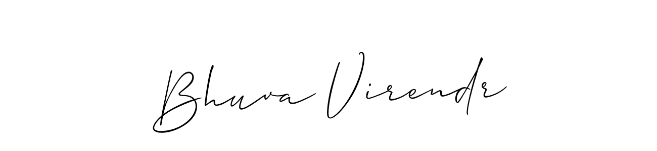 The best way (Allison_Script) to make a short signature is to pick only two or three words in your name. The name Bhuva Virendr include a total of six letters. For converting this name. Bhuva Virendr signature style 2 images and pictures png