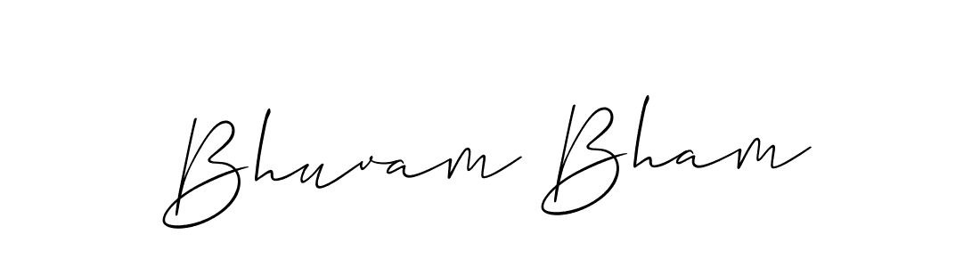 Similarly Allison_Script is the best handwritten signature design. Signature creator online .You can use it as an online autograph creator for name Bhuvam Bham. Bhuvam Bham signature style 2 images and pictures png