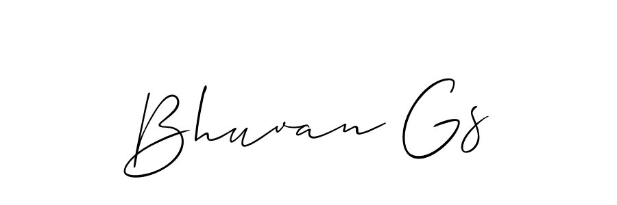 Also You can easily find your signature by using the search form. We will create Bhuvan Gs name handwritten signature images for you free of cost using Allison_Script sign style. Bhuvan Gs signature style 2 images and pictures png