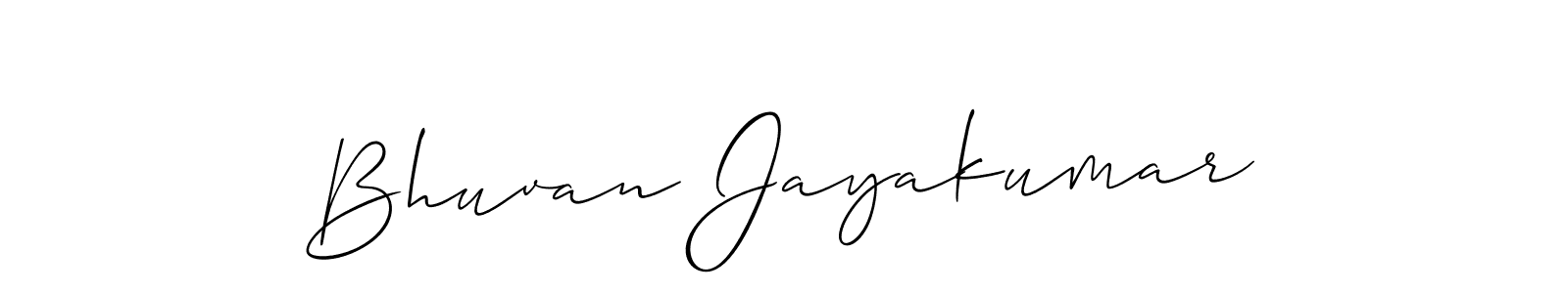if you are searching for the best signature style for your name Bhuvan Jayakumar. so please give up your signature search. here we have designed multiple signature styles  using Allison_Script. Bhuvan Jayakumar signature style 2 images and pictures png